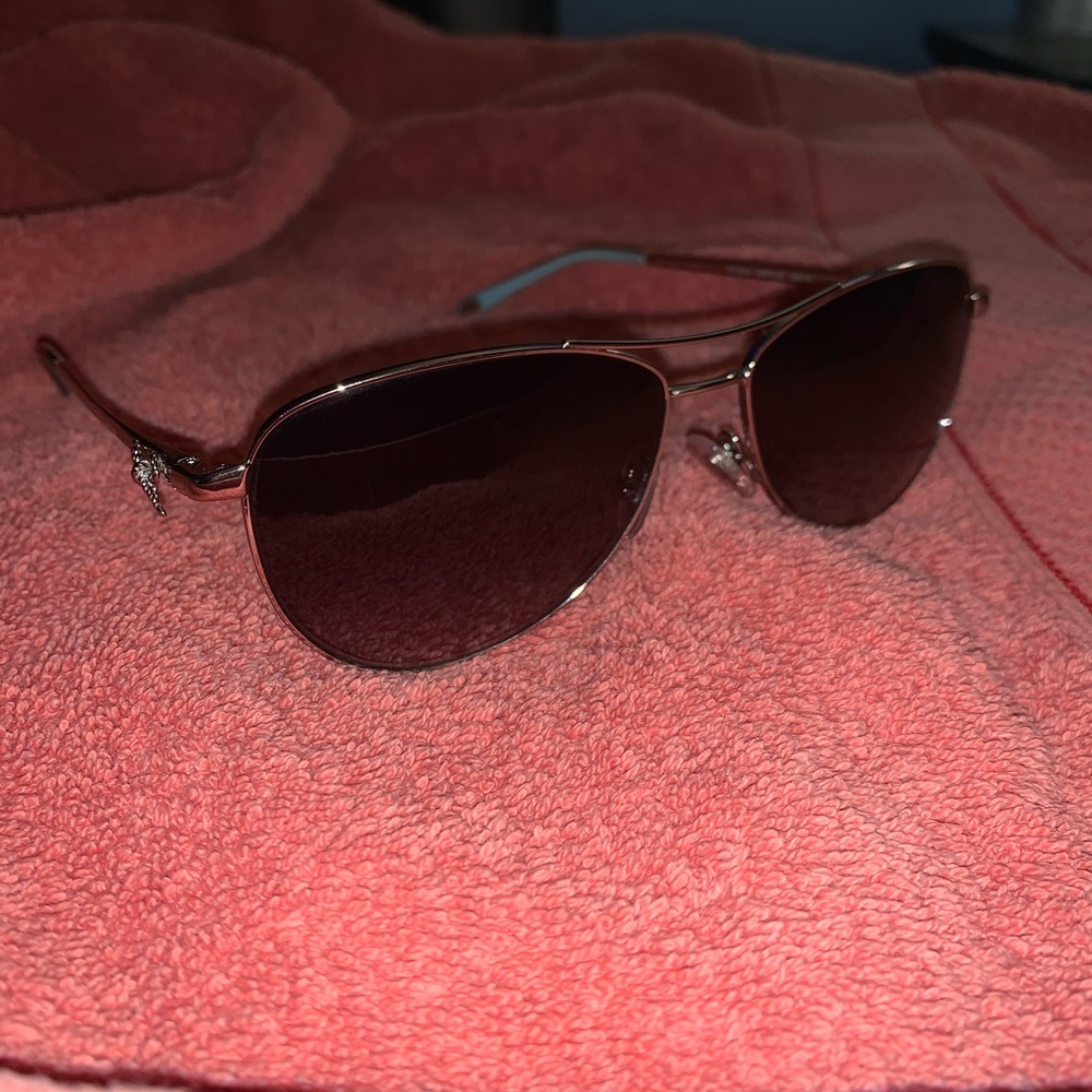 Tiffany co sunglasses double bow aviator